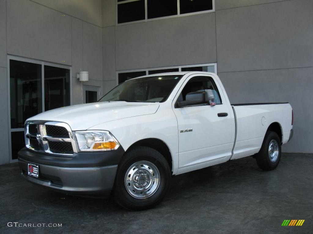 2009 Ram 1500 ST Regular Cab - Stone White / Dark Slate/Medium Graystone photo #2