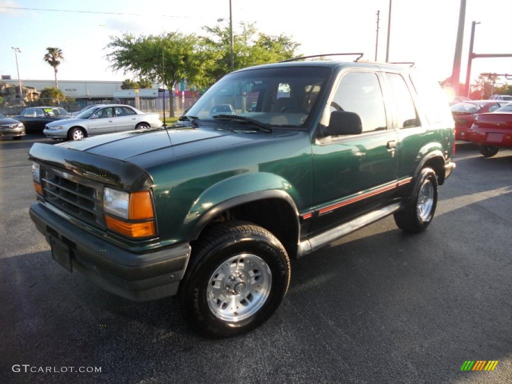 1994 Explorer Sport 4x4 - Deep Emerald Green Metallic / Tan photo #6