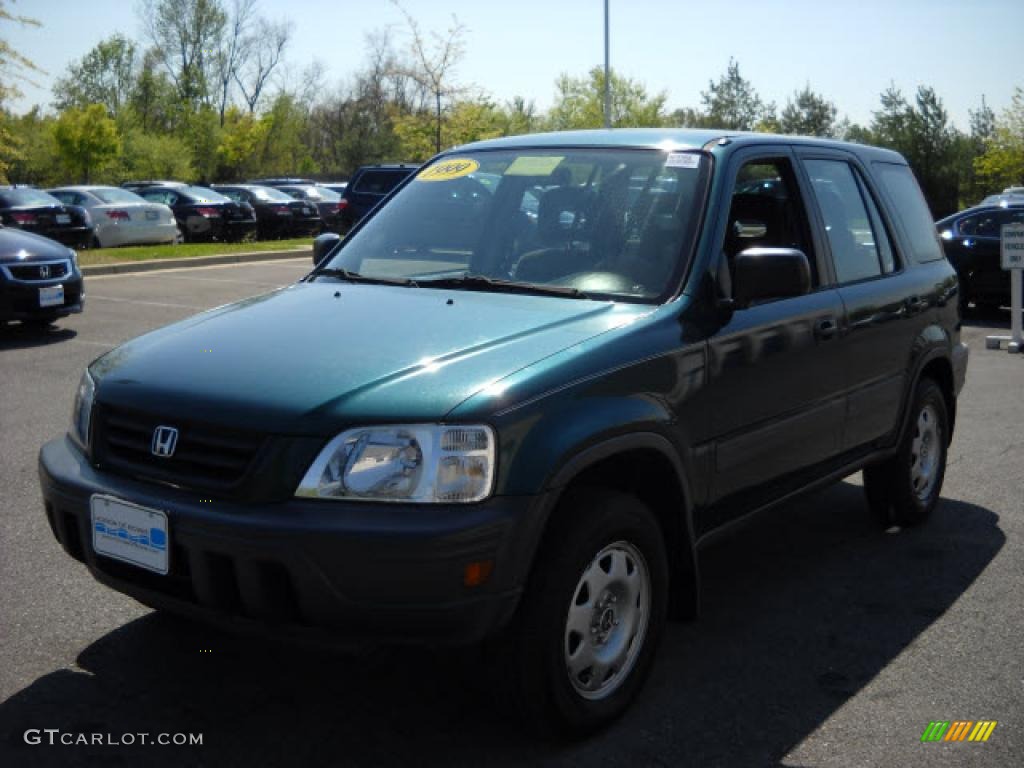 1999 CR-V LX 4WD - Clover Green Pearl / Charcoal photo #7