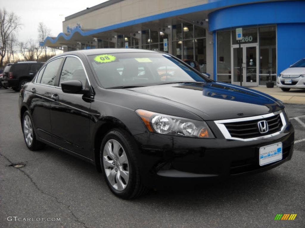 2008 Accord EX Sedan - Nighthawk Black Pearl / Black photo #1