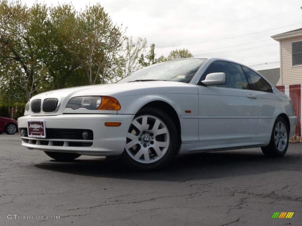 2000 3 Series 323i Coupe - Alpine White / Sand photo #1