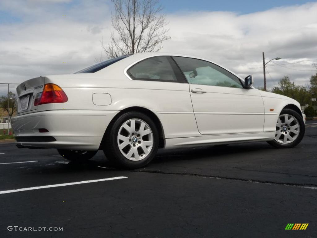 2000 3 Series 323i Coupe - Alpine White / Sand photo #3
