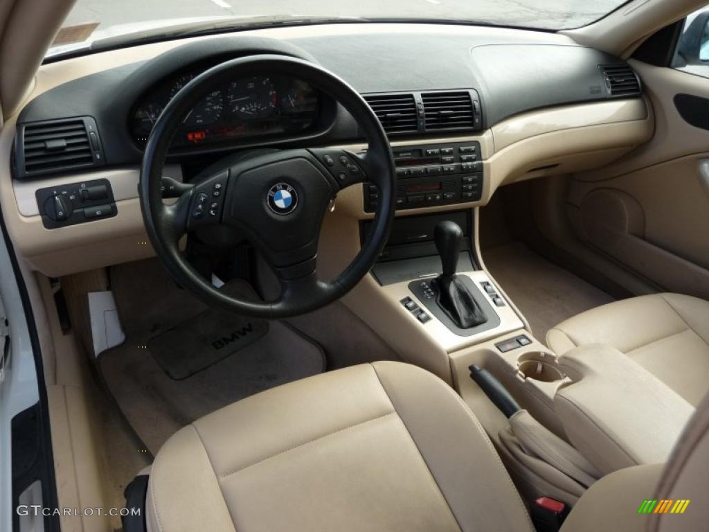 2000 3 Series 323i Coupe - Alpine White / Sand photo #5