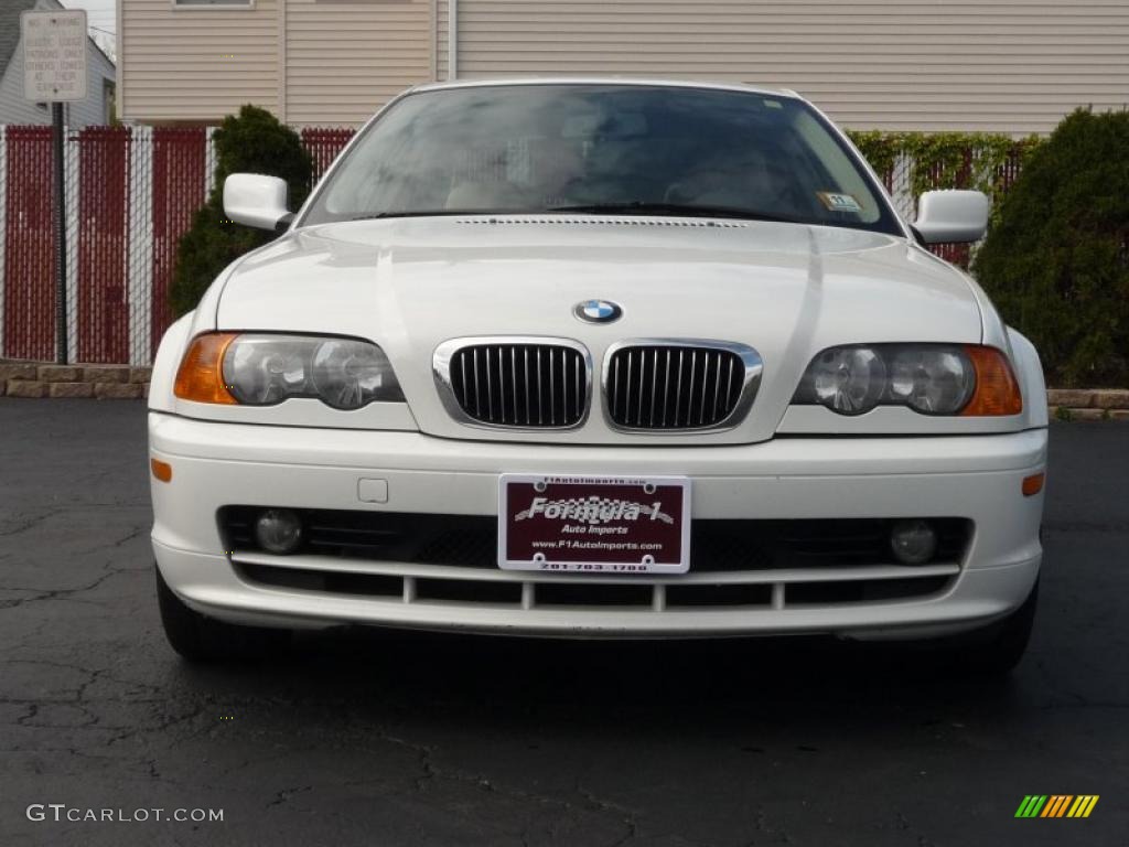 2000 3 Series 323i Coupe - Alpine White / Sand photo #7