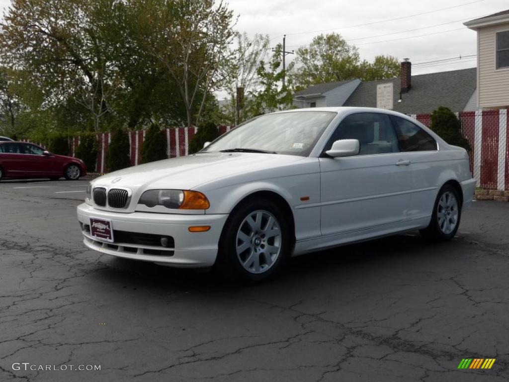2000 3 Series 323i Coupe - Alpine White / Sand photo #10