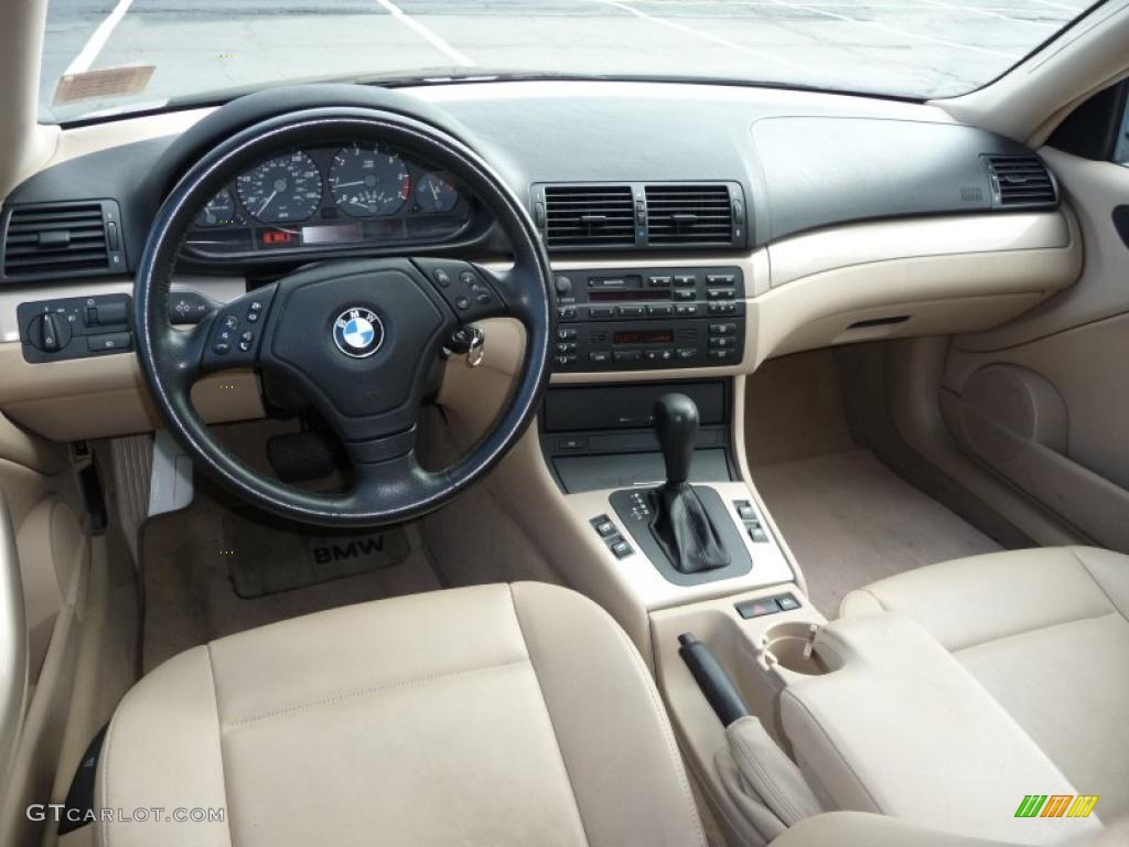 2000 3 Series 323i Coupe - Alpine White / Sand photo #14