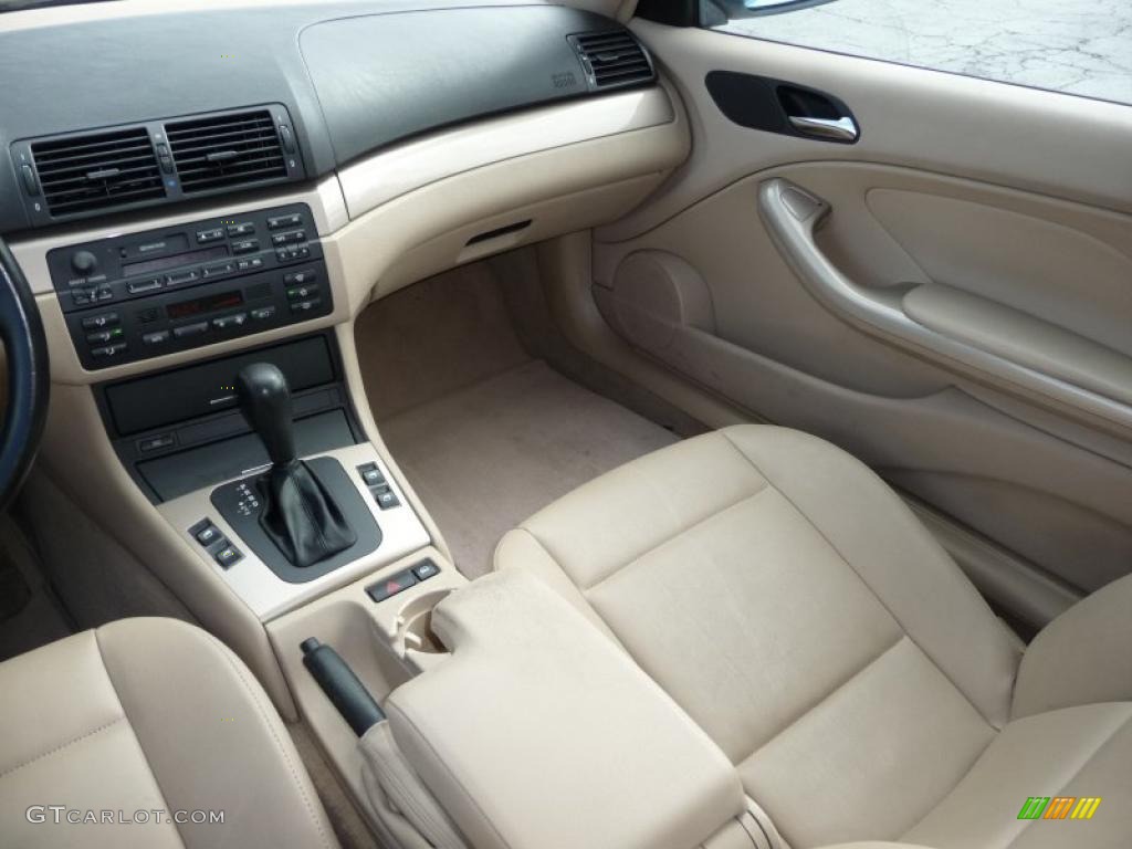 2000 3 Series 323i Coupe - Alpine White / Sand photo #15