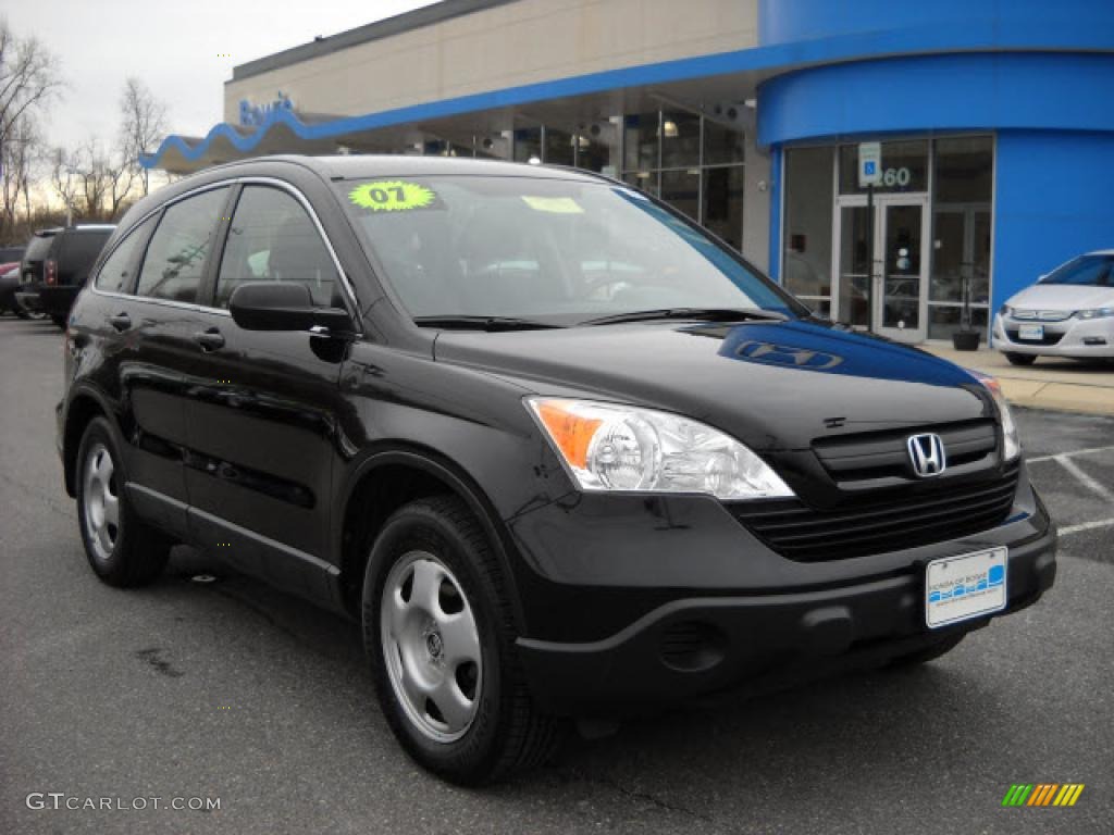 2007 CR-V LX 4WD - Nighthawk Black Pearl / Black photo #1