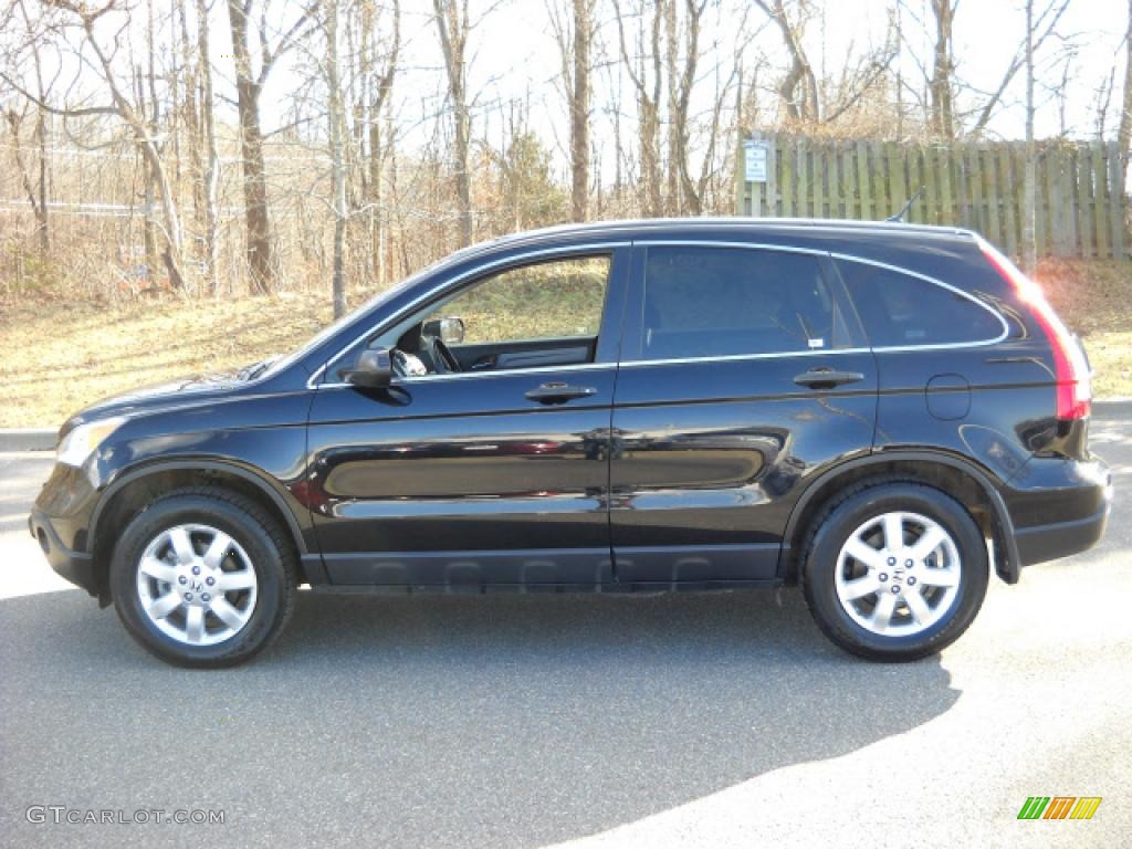 2008 CR-V EX - Nighthawk Black Pearl / Black photo #6