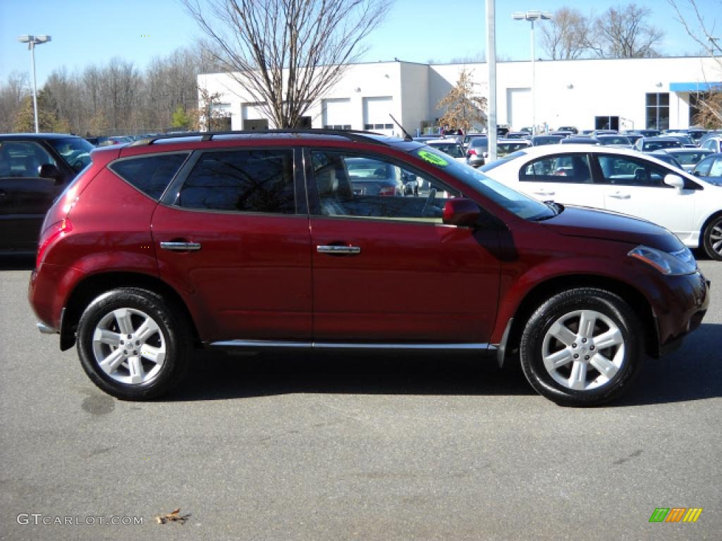 2007 Murano SL AWD - Merlot Pearl / Cafe Latte photo #2