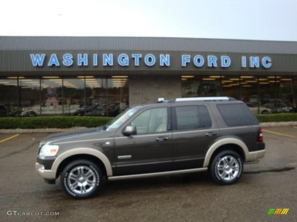 2007 Explorer Eddie Bauer 4x4 - Dark Stone Metallic / Camel photo #1