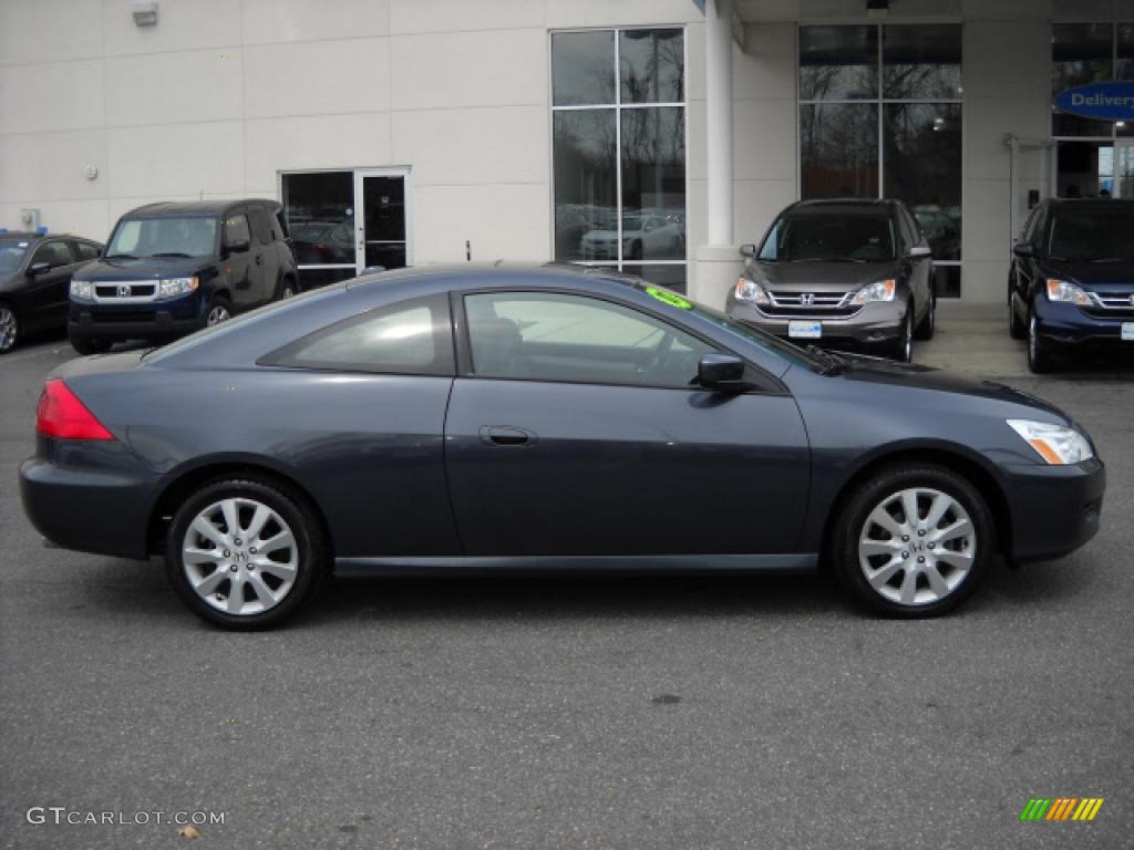 2007 Accord EX V6 Coupe - Graphite Pearl / Black photo #2