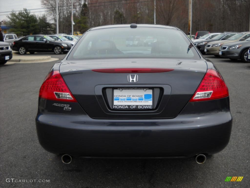 2007 Accord EX V6 Coupe - Graphite Pearl / Black photo #4