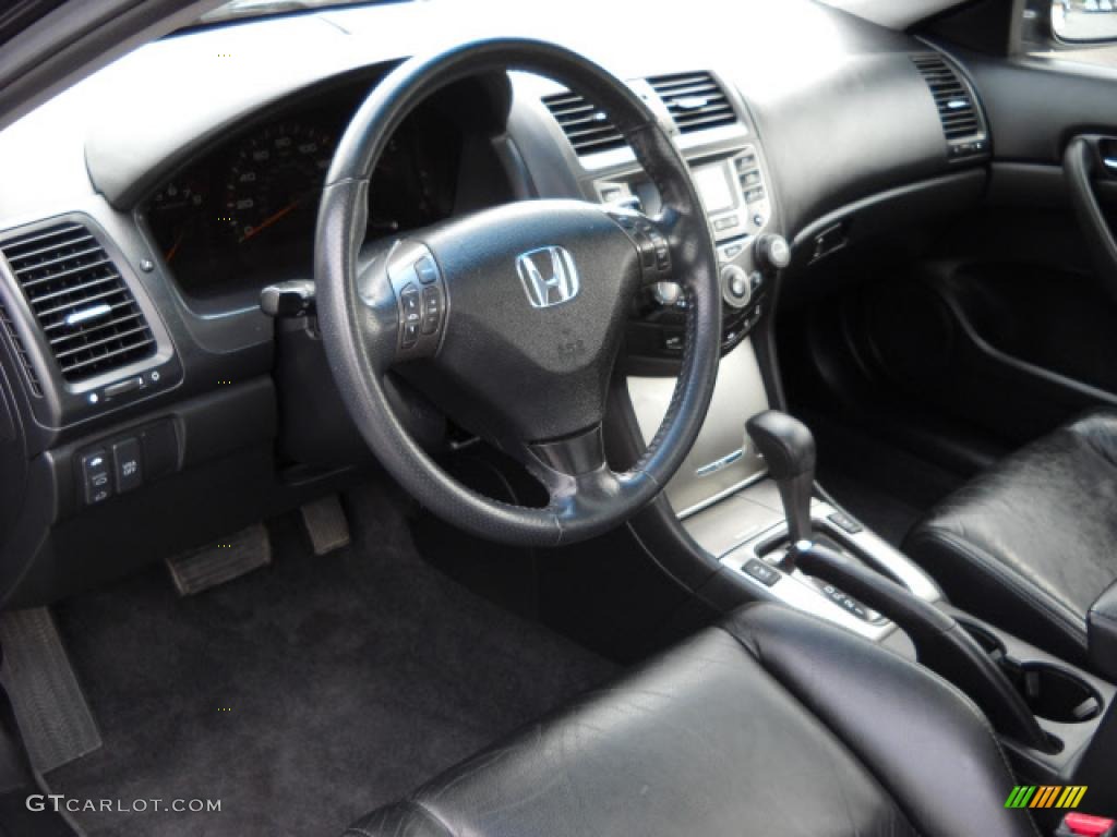 2007 Accord EX V6 Coupe - Graphite Pearl / Black photo #10