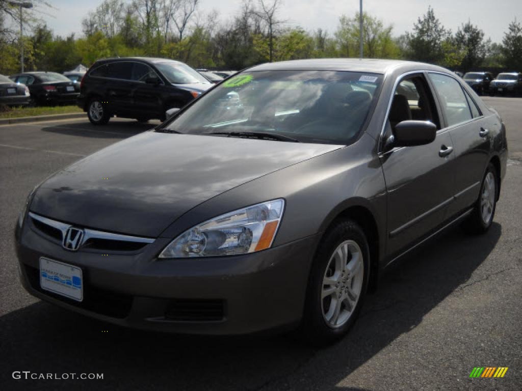 2007 Accord EX Sedan - Carbon Bronze Pearl / Ivory photo #7