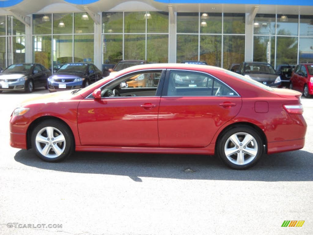 2008 Camry SE - Barcelona Red Metallic / Ash photo #6