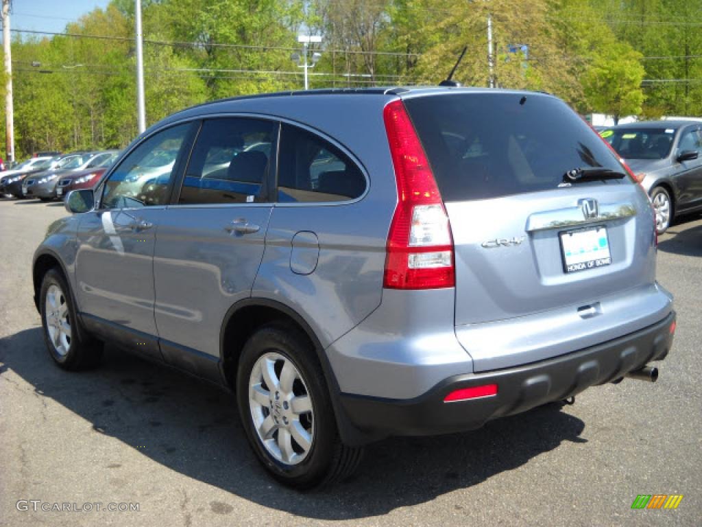 2007 CR-V EX-L 4WD - Glacier Blue Metallic / Gray photo #5