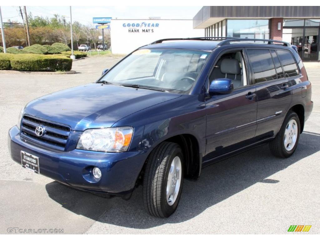 2007 Highlander Limited 4WD - Indigo Ink Pearl / Ash Gray photo #1