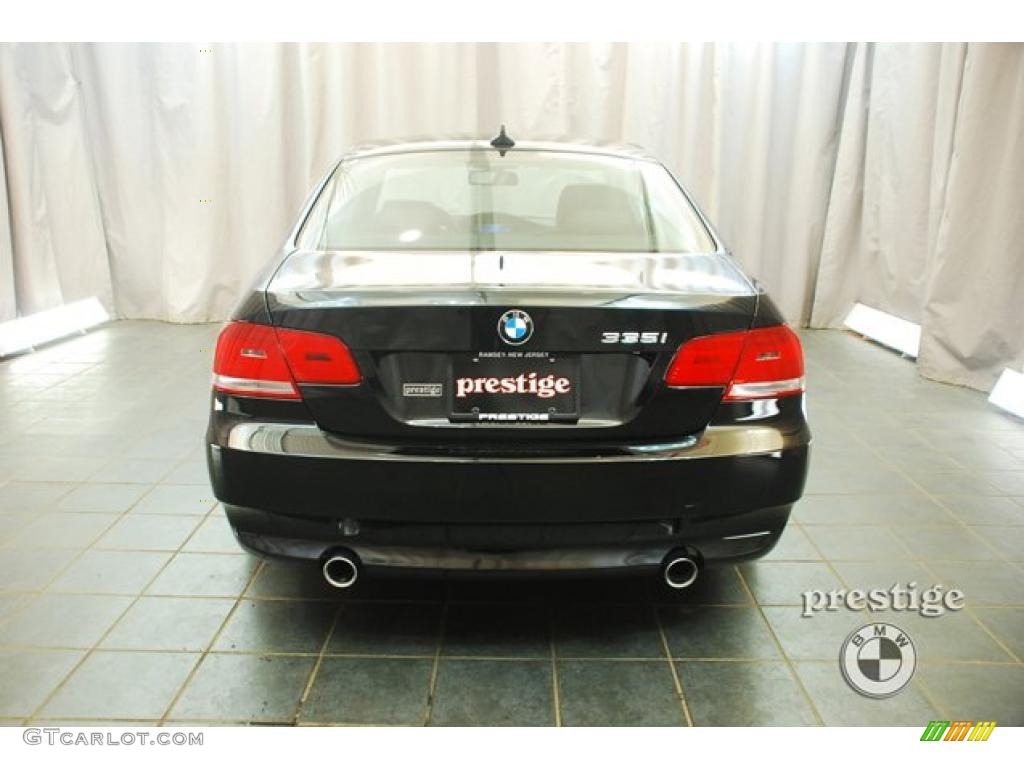 2007 3 Series 335i Coupe - Jet Black / Black photo #3