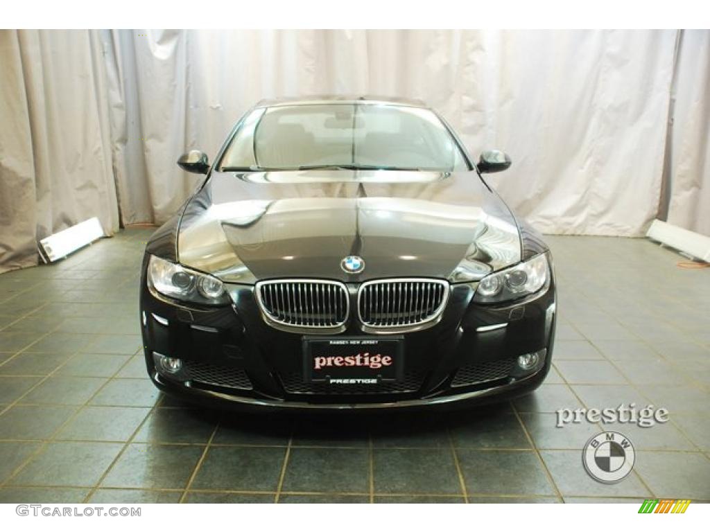 2007 3 Series 335i Coupe - Jet Black / Black photo #6