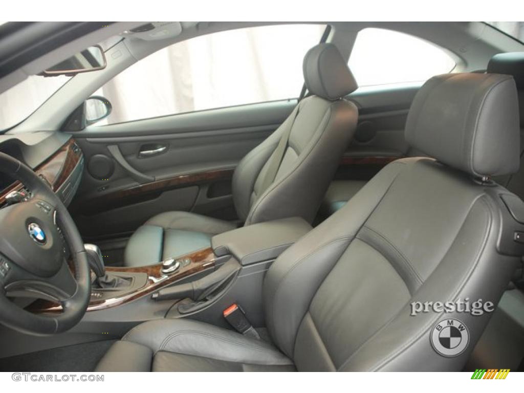 2007 3 Series 335i Coupe - Jet Black / Black photo #9