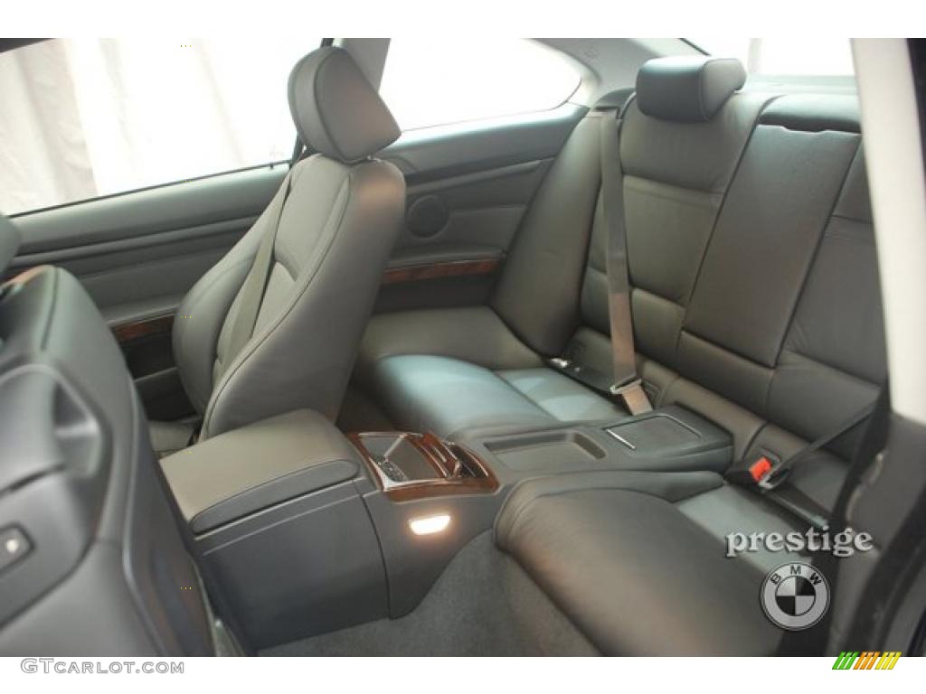 2007 3 Series 335i Coupe - Jet Black / Black photo #10