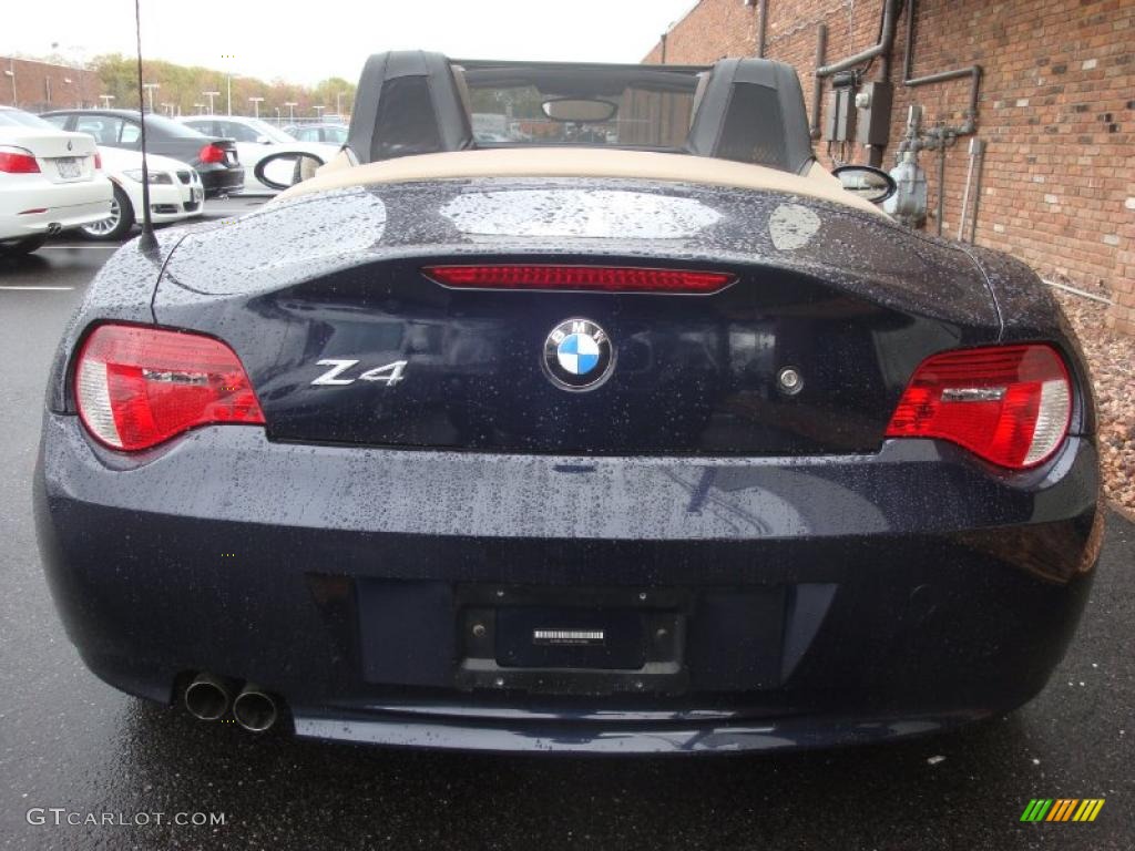 2008 Z4 3.0i Roadster - Monaco Blue Metallic / Beige photo #6