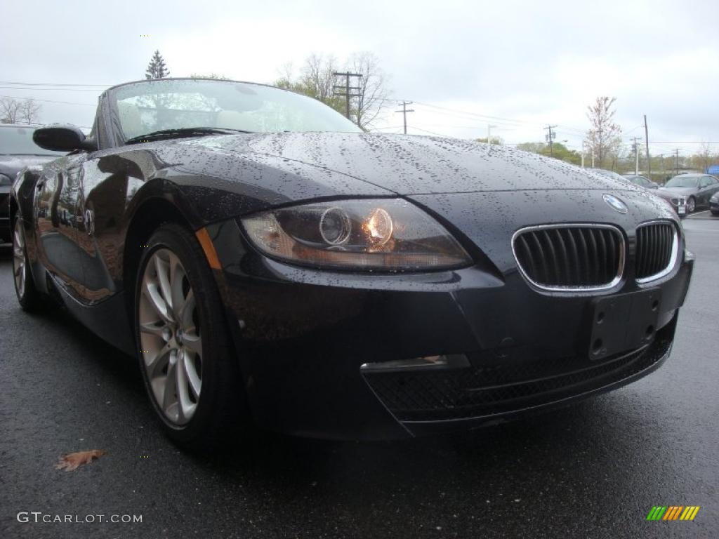 2008 Z4 3.0i Roadster - Monaco Blue Metallic / Beige photo #8