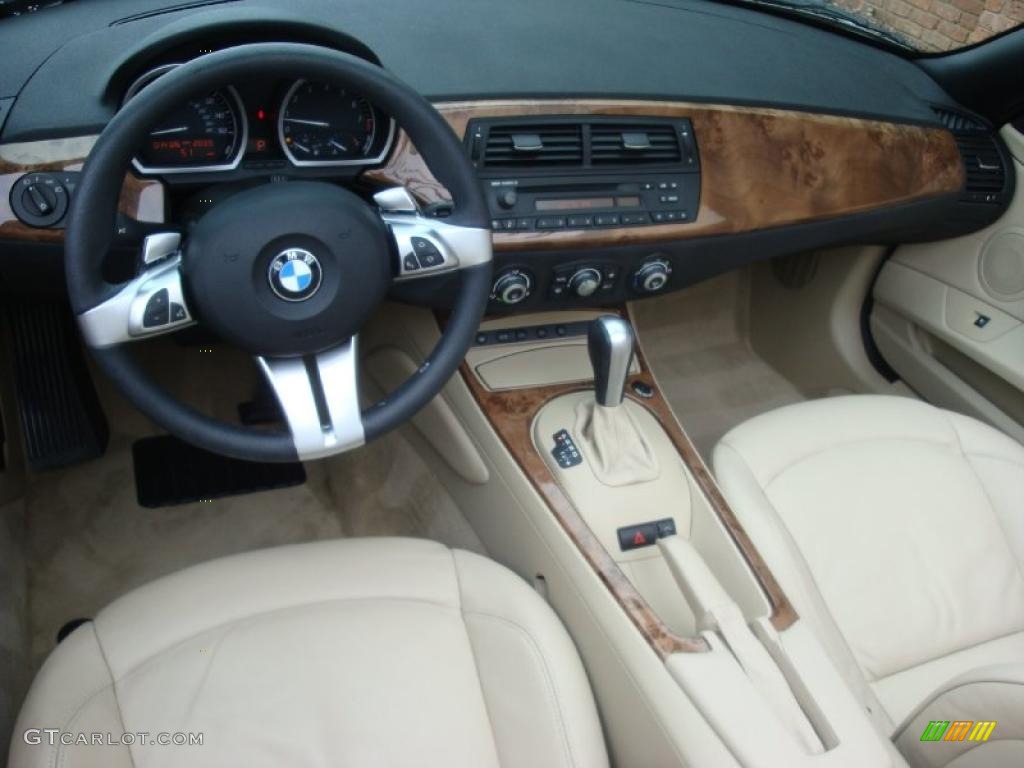 2008 Z4 3.0i Roadster - Monaco Blue Metallic / Beige photo #12