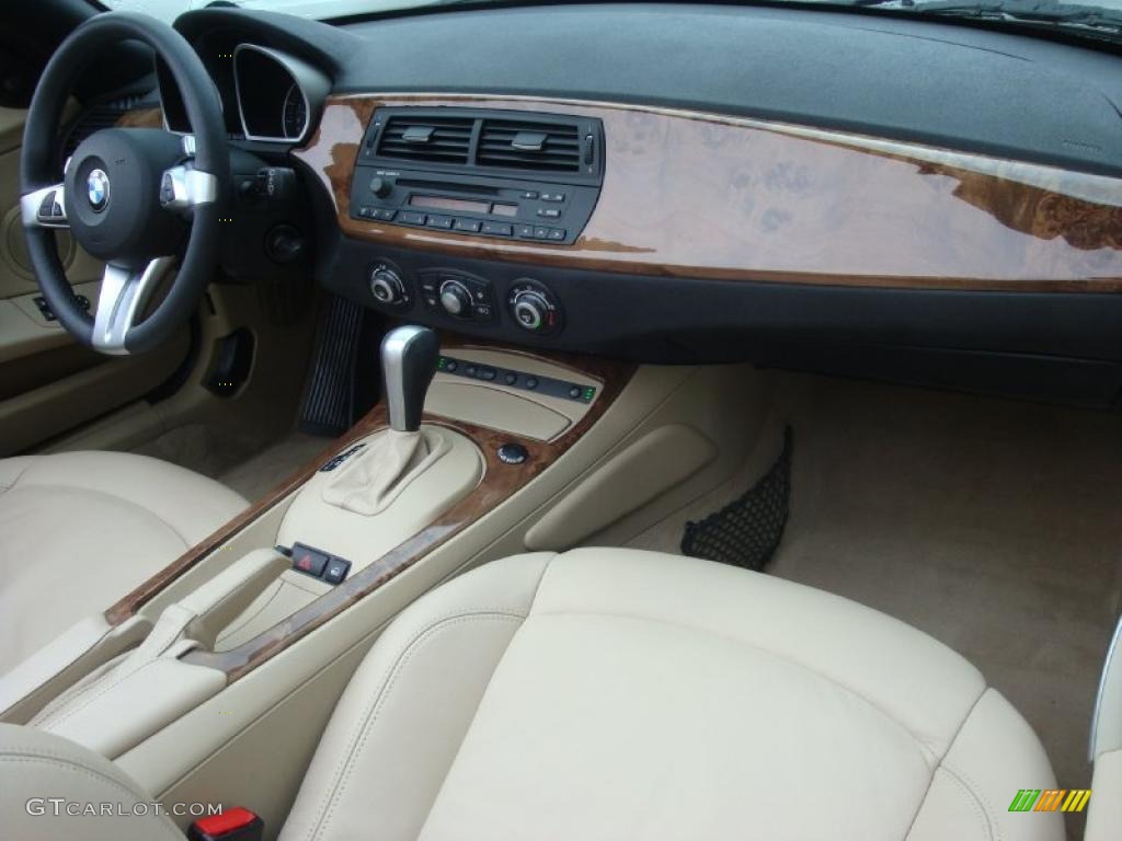 2008 Z4 3.0i Roadster - Monaco Blue Metallic / Beige photo #13