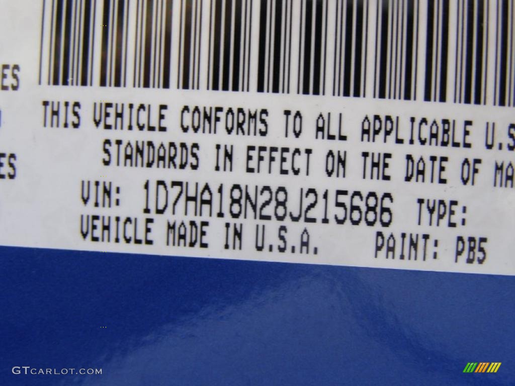 2008 Ram 1500 ST Quad Cab - Electric Blue Pearl / Medium Slate Gray photo #13