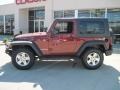 2008 Red Rock Crystal Pearl Jeep Wrangler Rubicon 4x4  photo #3