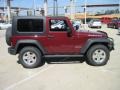 2008 Red Rock Crystal Pearl Jeep Wrangler Rubicon 4x4  photo #4