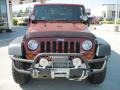 2008 Red Rock Crystal Pearl Jeep Wrangler Rubicon 4x4  photo #5
