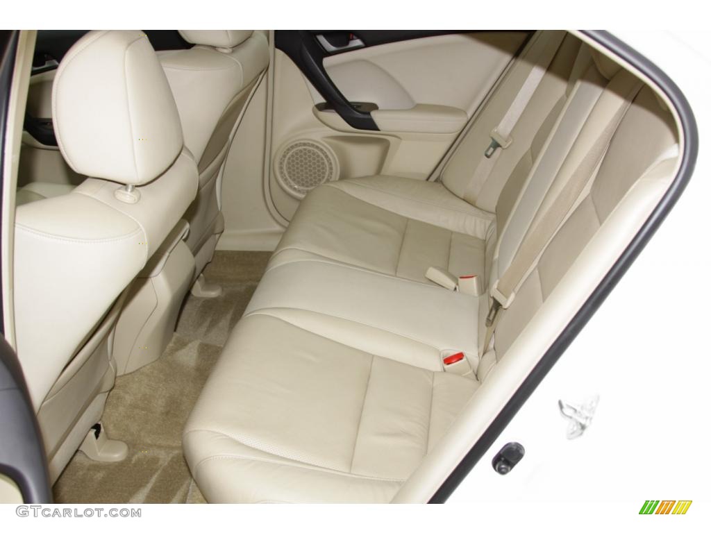 2009 TSX Sedan - Premium White Pearl / Taupe photo #10