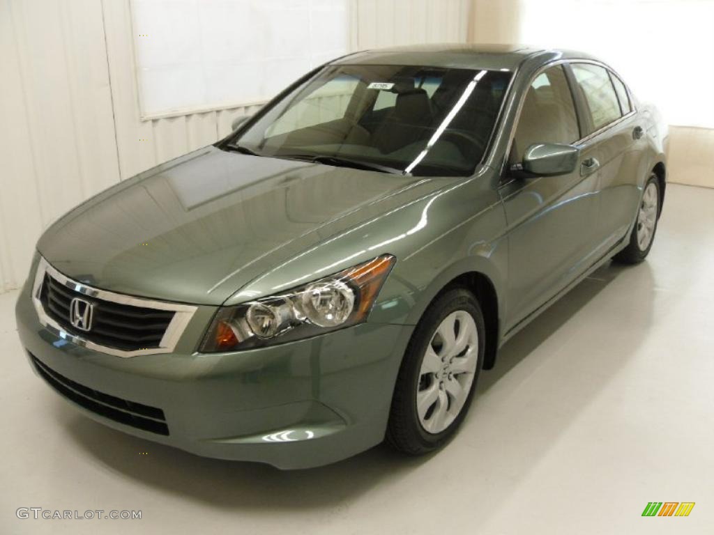 2010 Accord EX-L Sedan - Mystic Green Metallic / Black photo #1