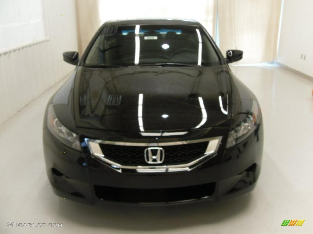 2010 Accord EX-L Coupe - Crystal Black Pearl / Black photo #6