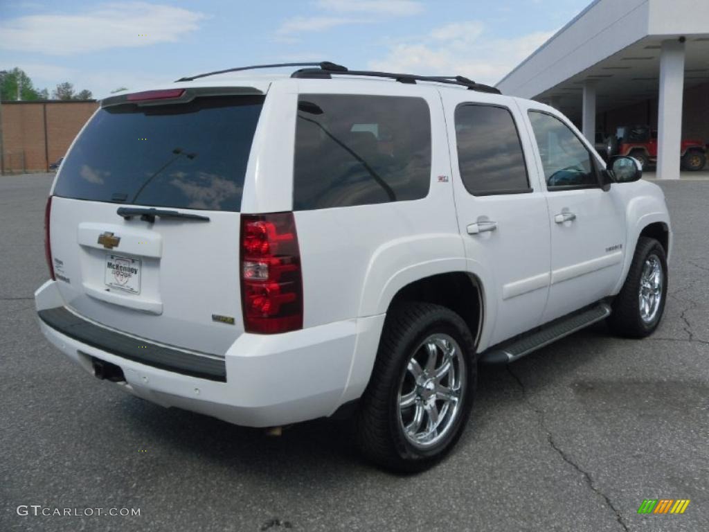 2007 Tahoe LT 4x4 - Summit White / Ebony photo #4
