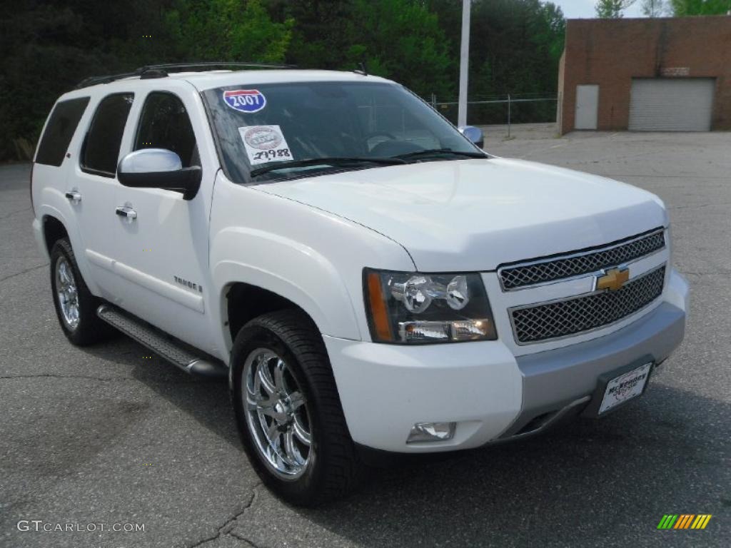 2007 Tahoe LT 4x4 - Summit White / Ebony photo #5