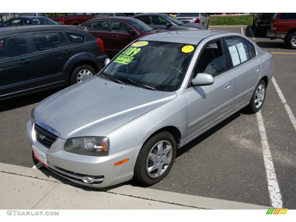 2004 Elantra GLS Sedan - Sterling Silver / Gray photo #1