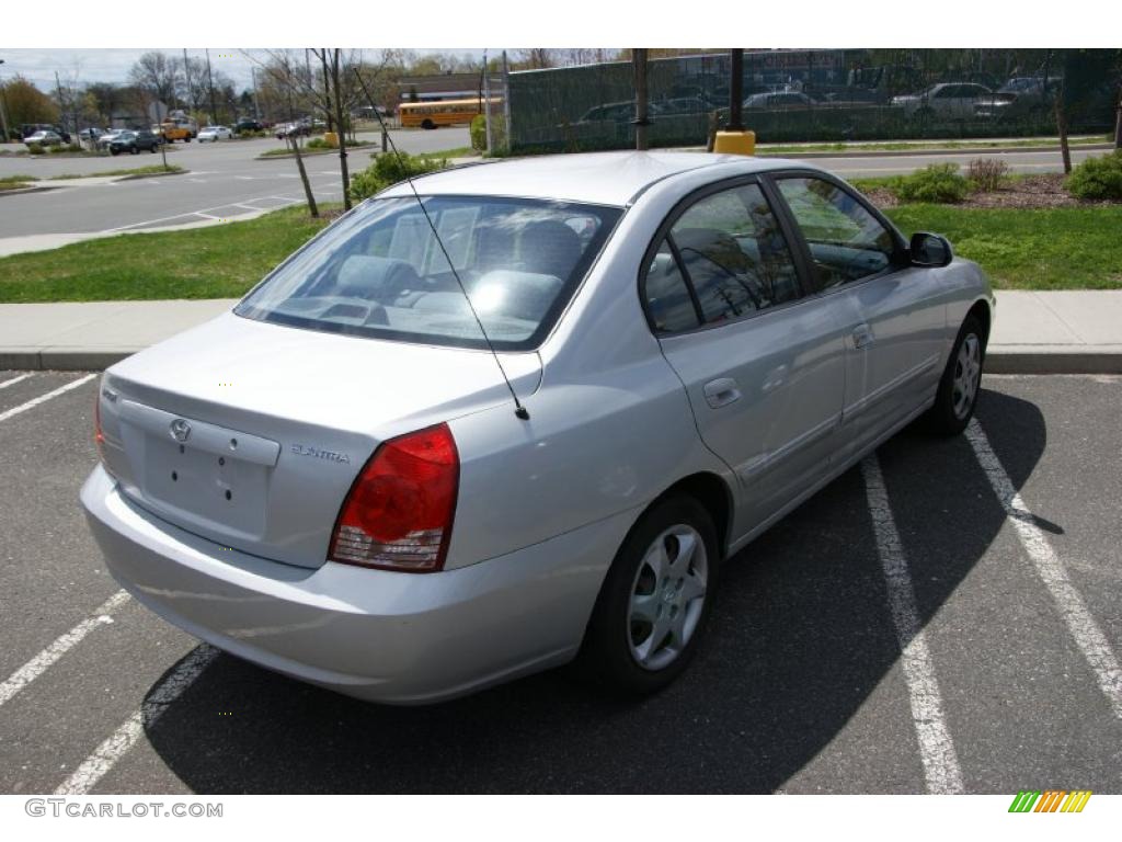 2004 Elantra GLS Sedan - Sterling Silver / Gray photo #4