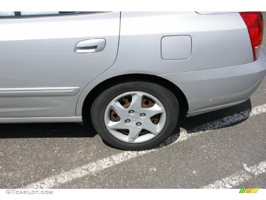 2004 Elantra GLS Sedan - Sterling Silver / Gray photo #7