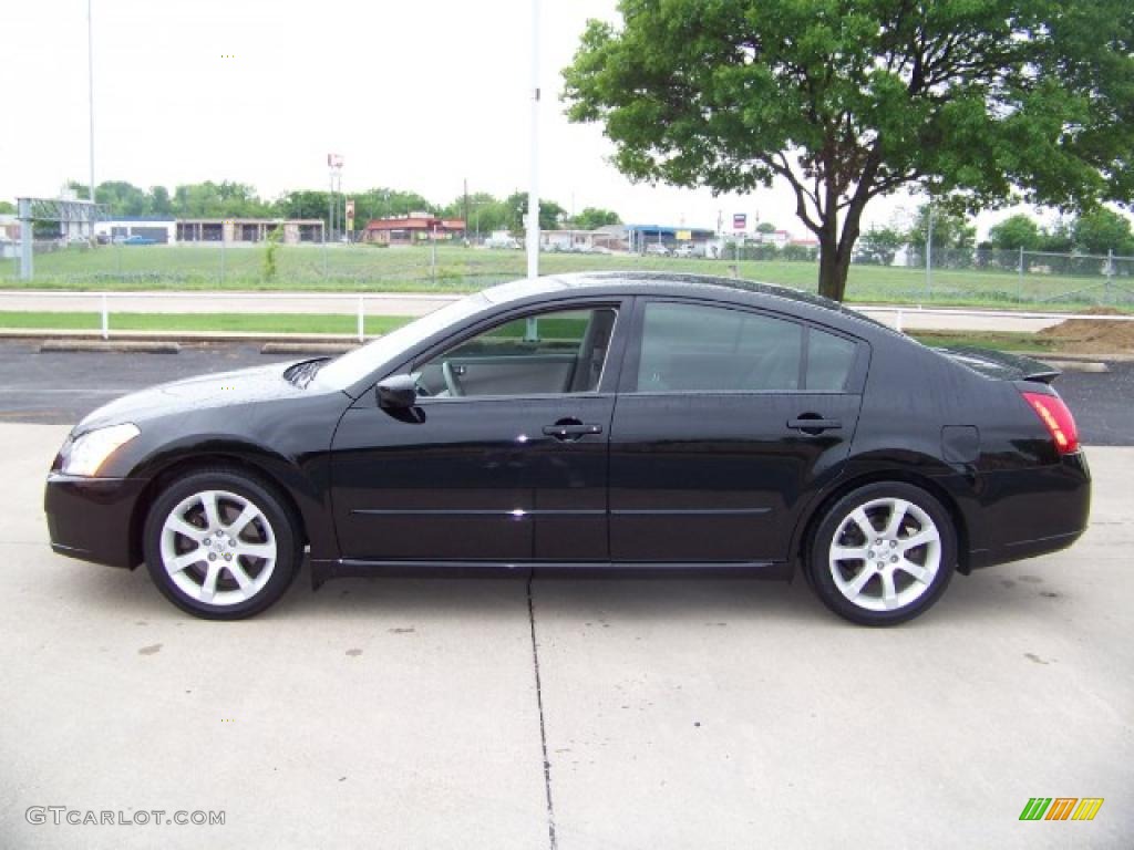 2007 Maxima 3.5 SE - Super Black / Charcoal photo #1