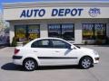 2008 White Kia Rio LX Sedan  photo #1