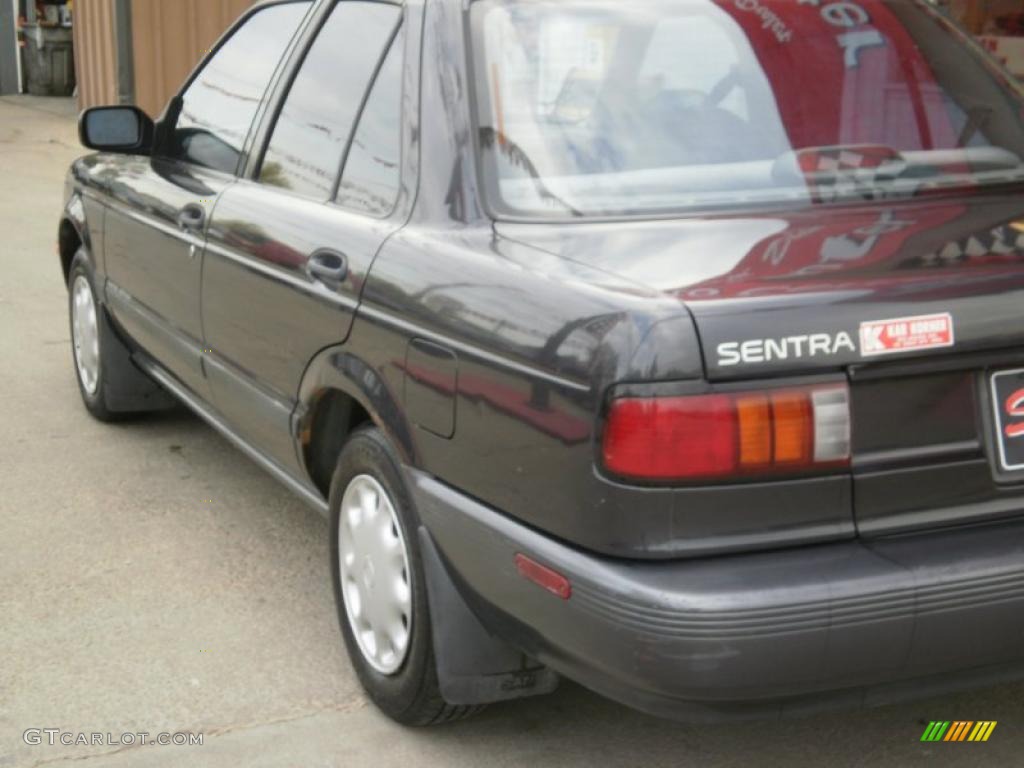 1993 Sentra XE Sedan - Super Black / Charcoal photo #5