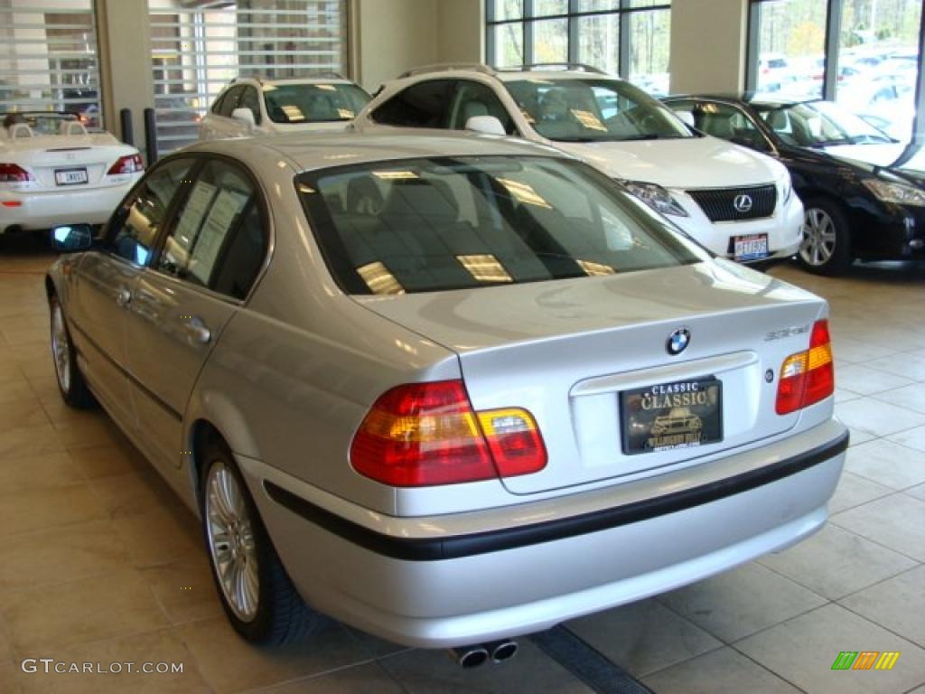 2003 3 Series 330xi Sedan - Titanium Silver Metallic / Black photo #4