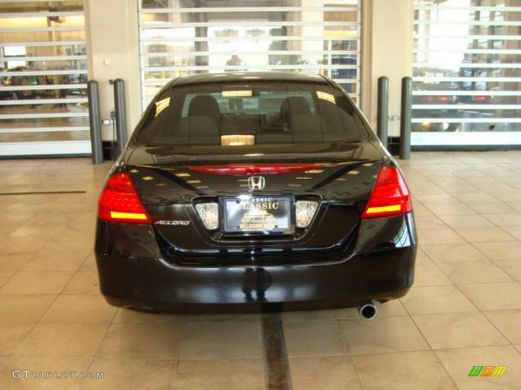 2007 Accord EX Sedan - Nighthawk Black Pearl / Ivory photo #4