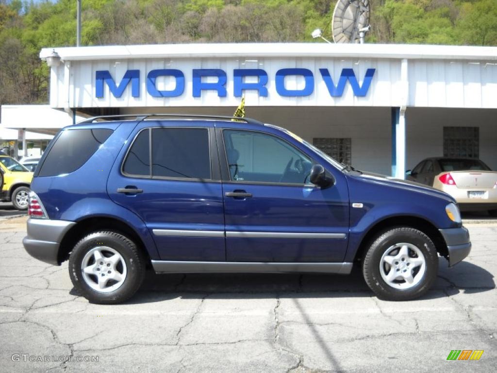 1999 ML 320 4Matic - Azure Blue Metallic / Grey photo #1