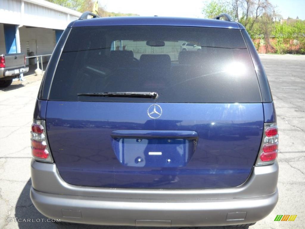 1999 ML 320 4Matic - Azure Blue Metallic / Grey photo #3