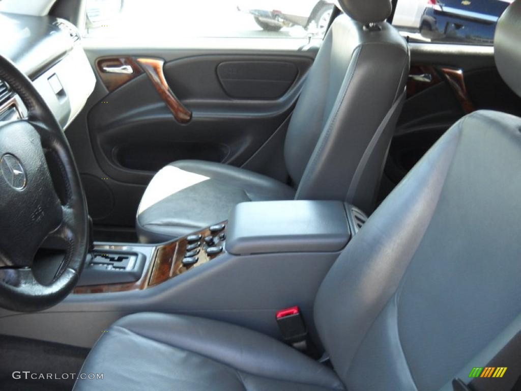 1999 ML 320 4Matic - Azure Blue Metallic / Grey photo #8